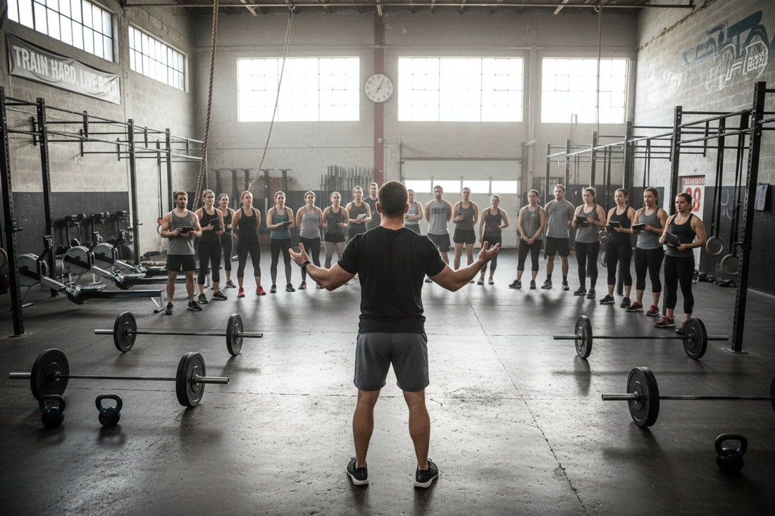 crossfit gym owner training staff