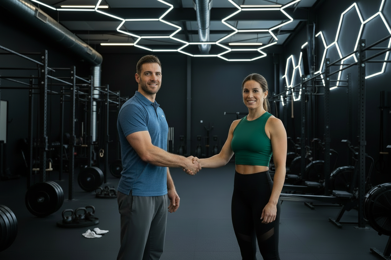 gym owner and their business coach